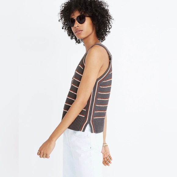 Madewell size small Stockton Sweater Tank in Stripe - Picture 11 of 11